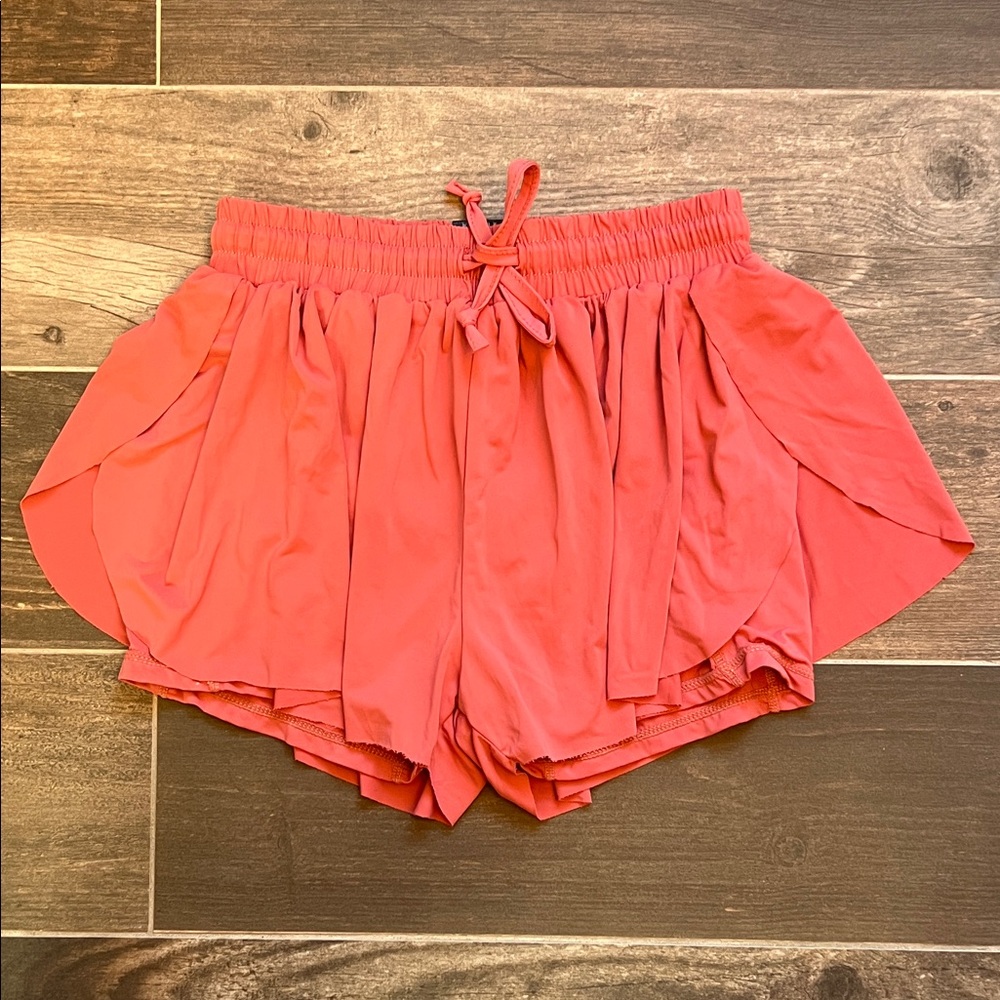 Vibrant Salmon Colored Girl’s Shorts